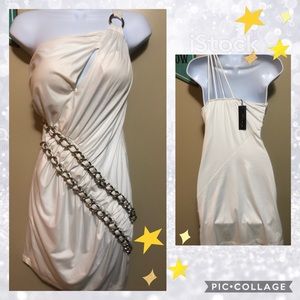 NWT Beautiful Grecian Bodycon Mini-dress Sz M